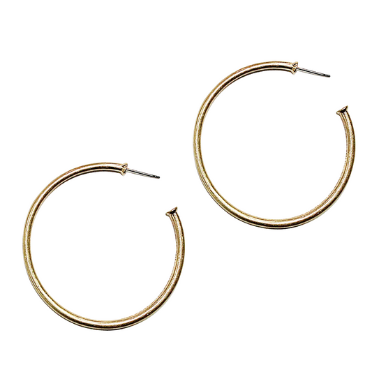 50MM Hoop Earring - Matte Gold