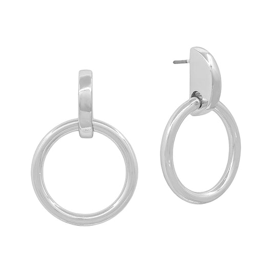 Accent Post Earring with Round Drop