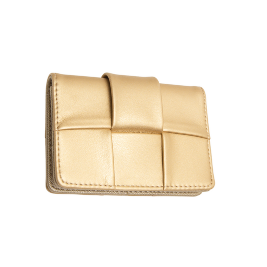 Woven Wallet - Gold