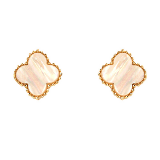 Clover Post Earring - Mother of Pearl