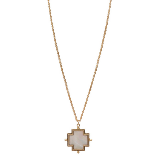 Cross Ball Point Necklace