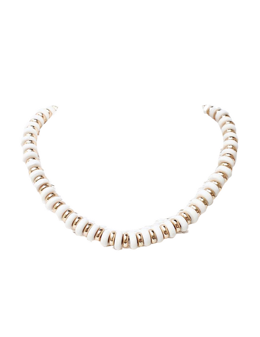 Alternating Beaded Necklace - Ivory
