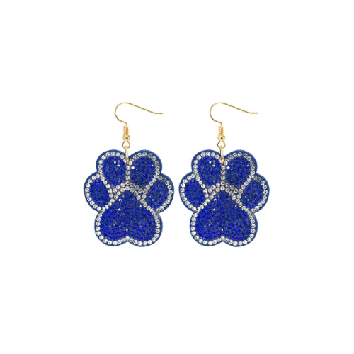 Crystal Paw Cushion Earring