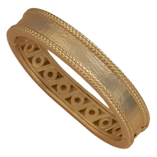 Matte Gold Hinge Bangle