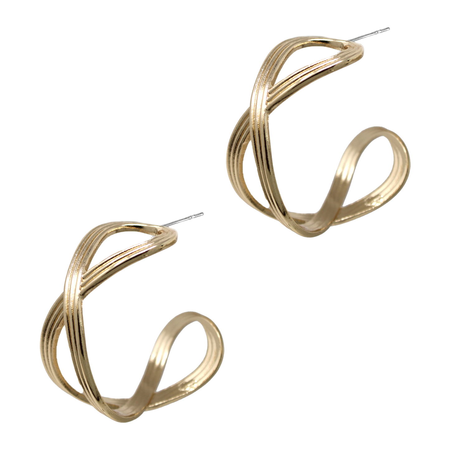 57MM Twist Hoop - Gold