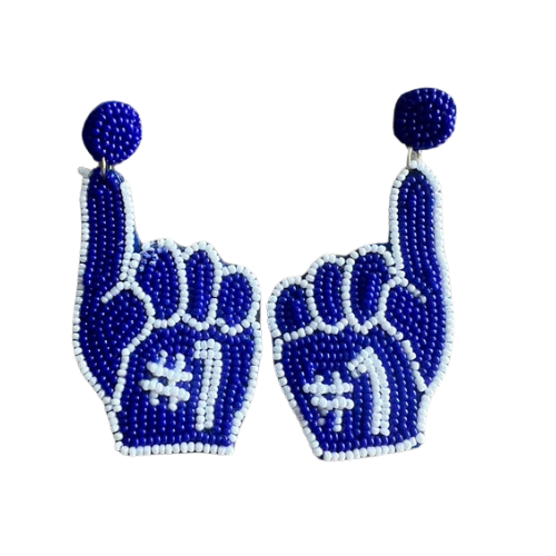 Beaded Blue/White #1