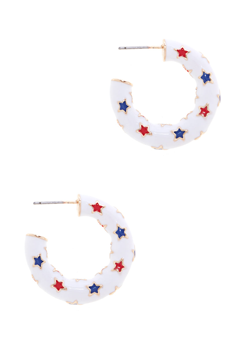 Patriotic Star Hoops