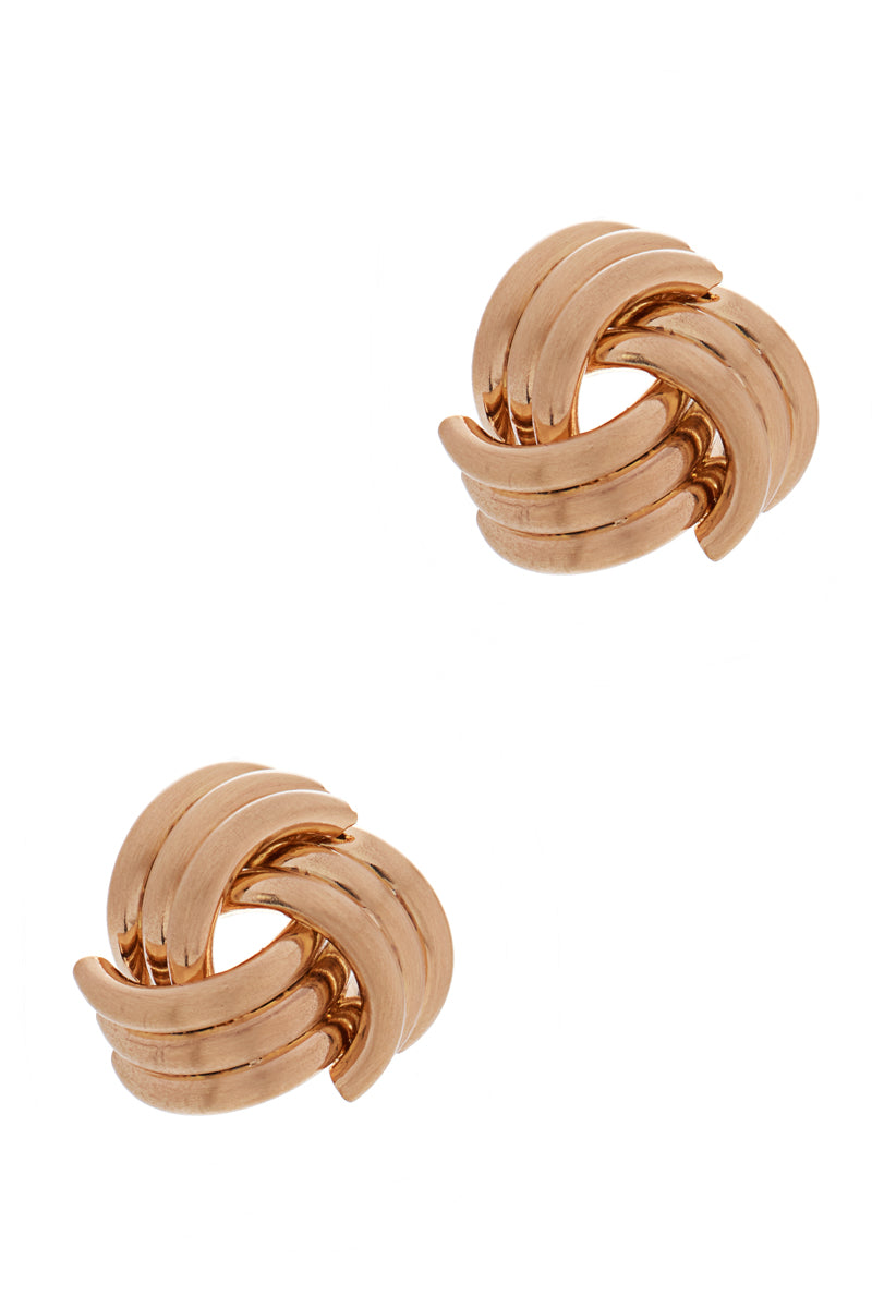 Satin Knot Post Earring