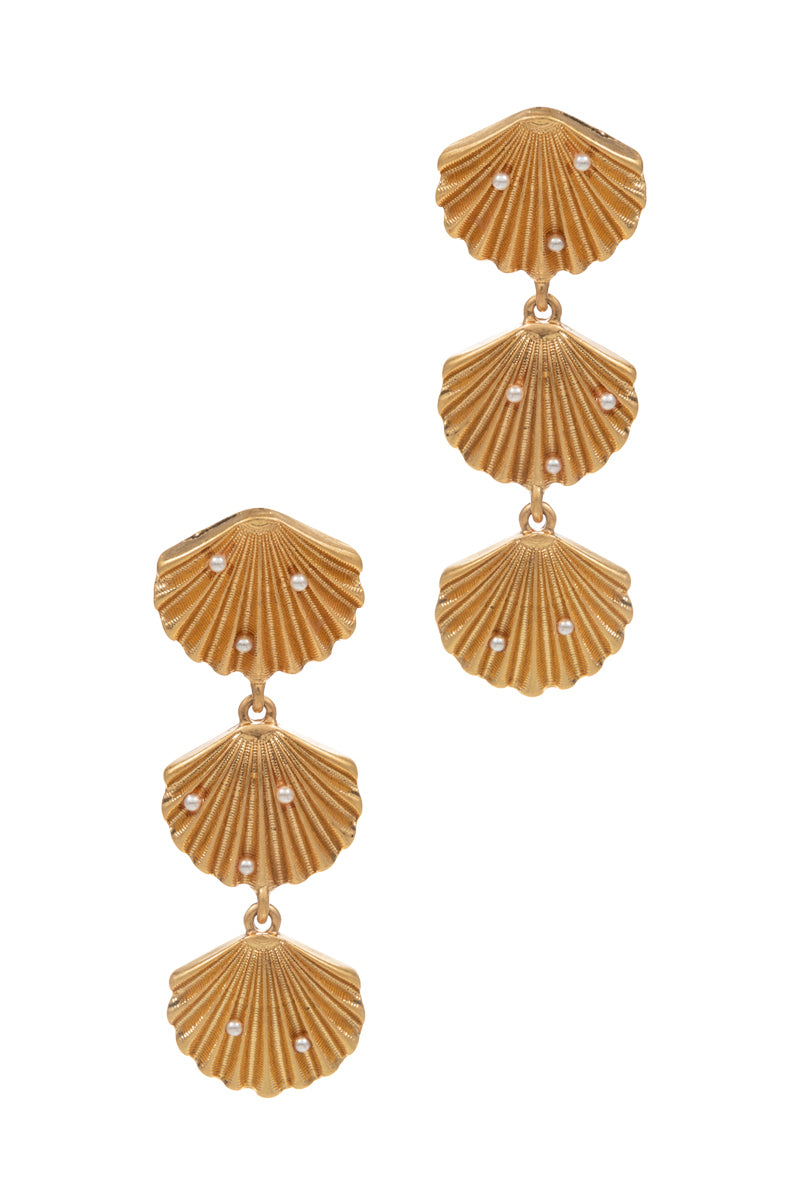 Pearl Shell Drop Earrings