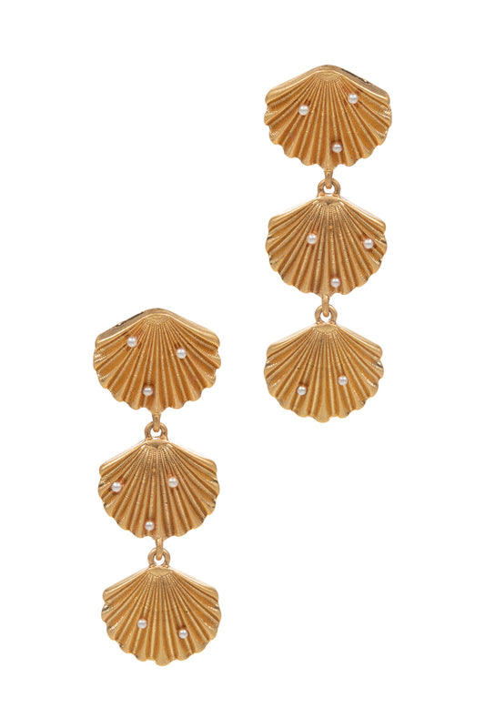 Pearl Shell Drop Earrings