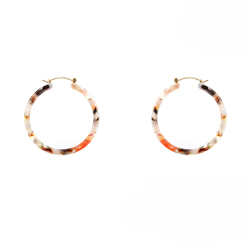 Tortoise Acetate Hoop - Multi