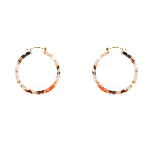 Tortoise Acetate Hoop - Multi