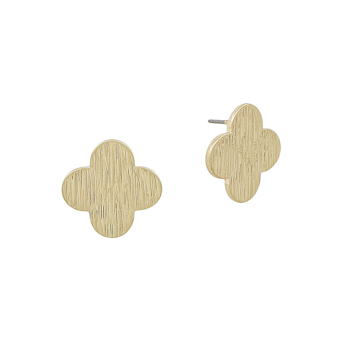 Textured Clover Post Studs