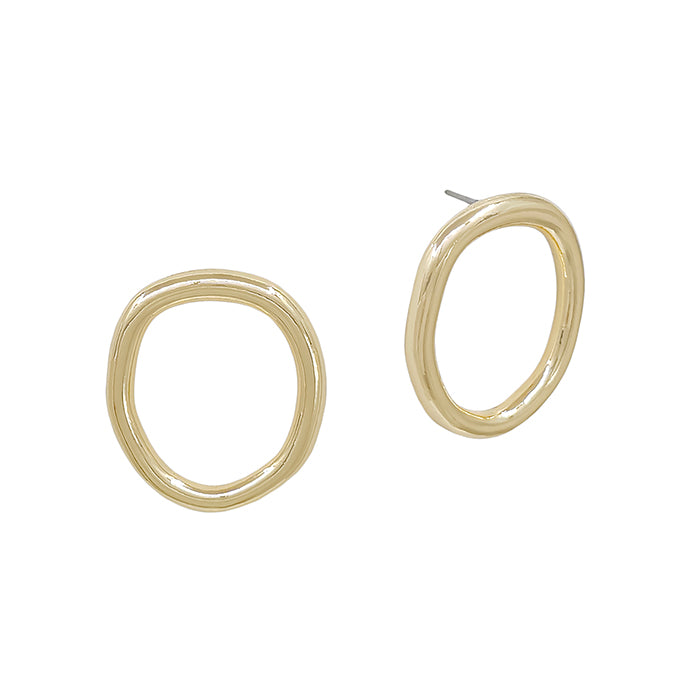 Round Post Earring - Gold