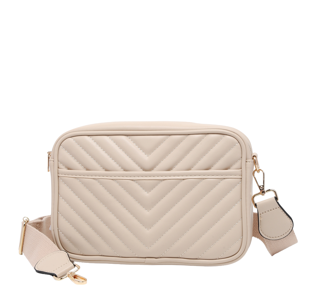 Quilted Everyday Purse - Beige