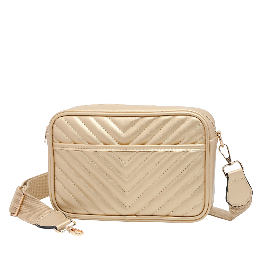 Quilted Everyday Purse - Gold