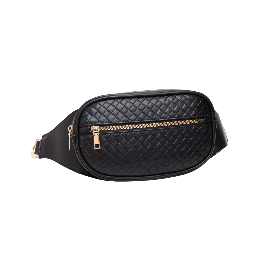 Woven Crossbody - Black