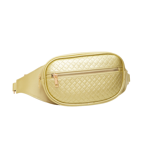 Woven Crossbody - Gold