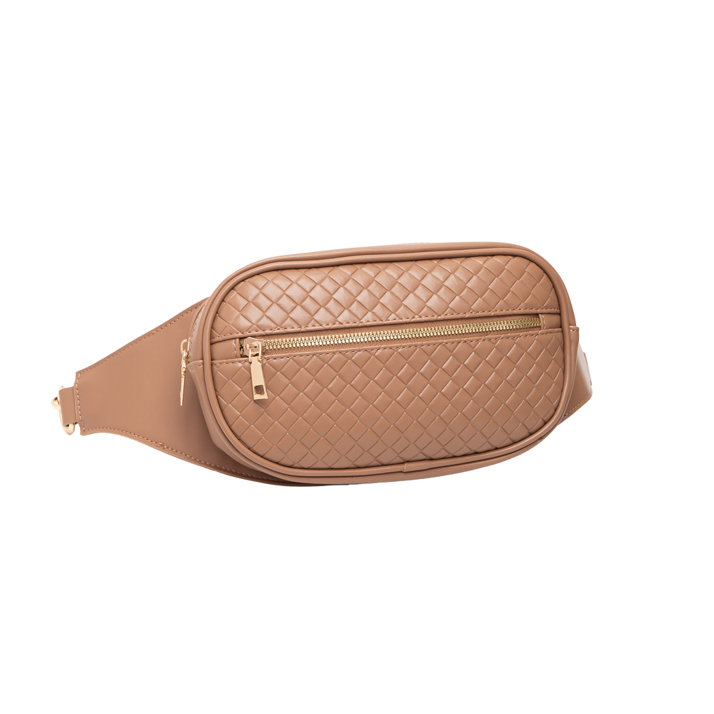 Woven Crossbody - Light Brown