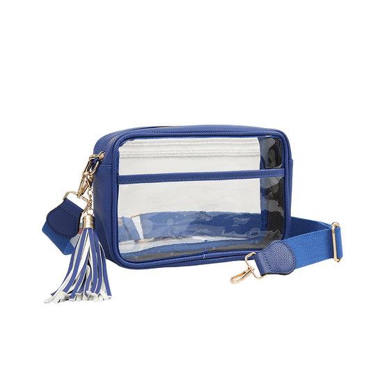 Clear Camera Crossbody Bag - Royal Blue