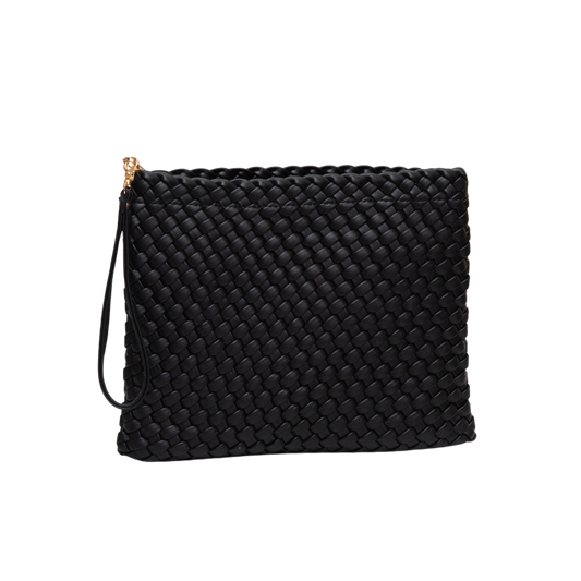 Woven Handmade Clutch - Black