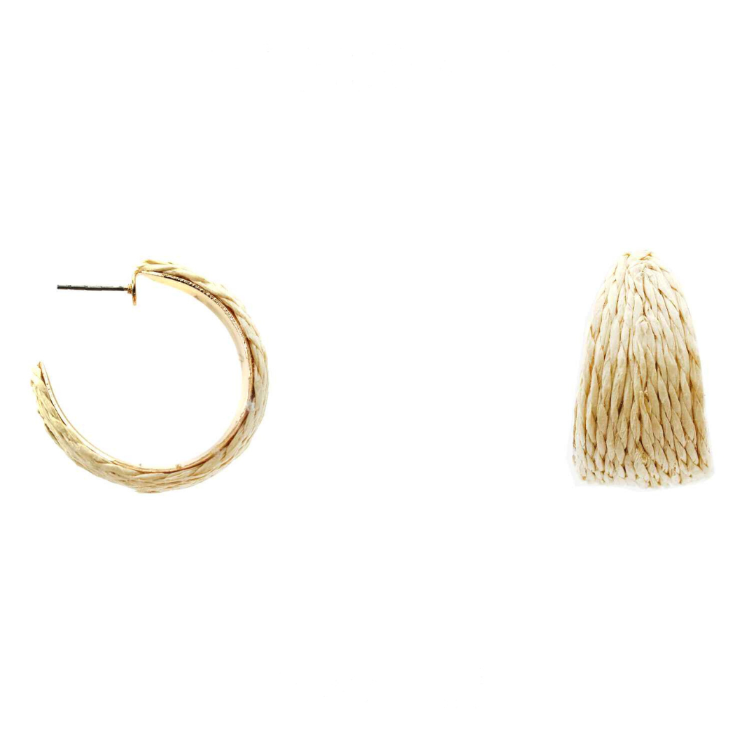 Raffia Hoop - Ivory