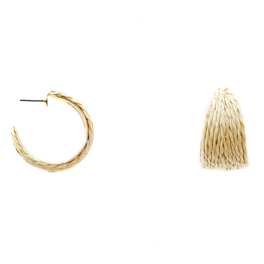 Raffia Hoop - Ivory