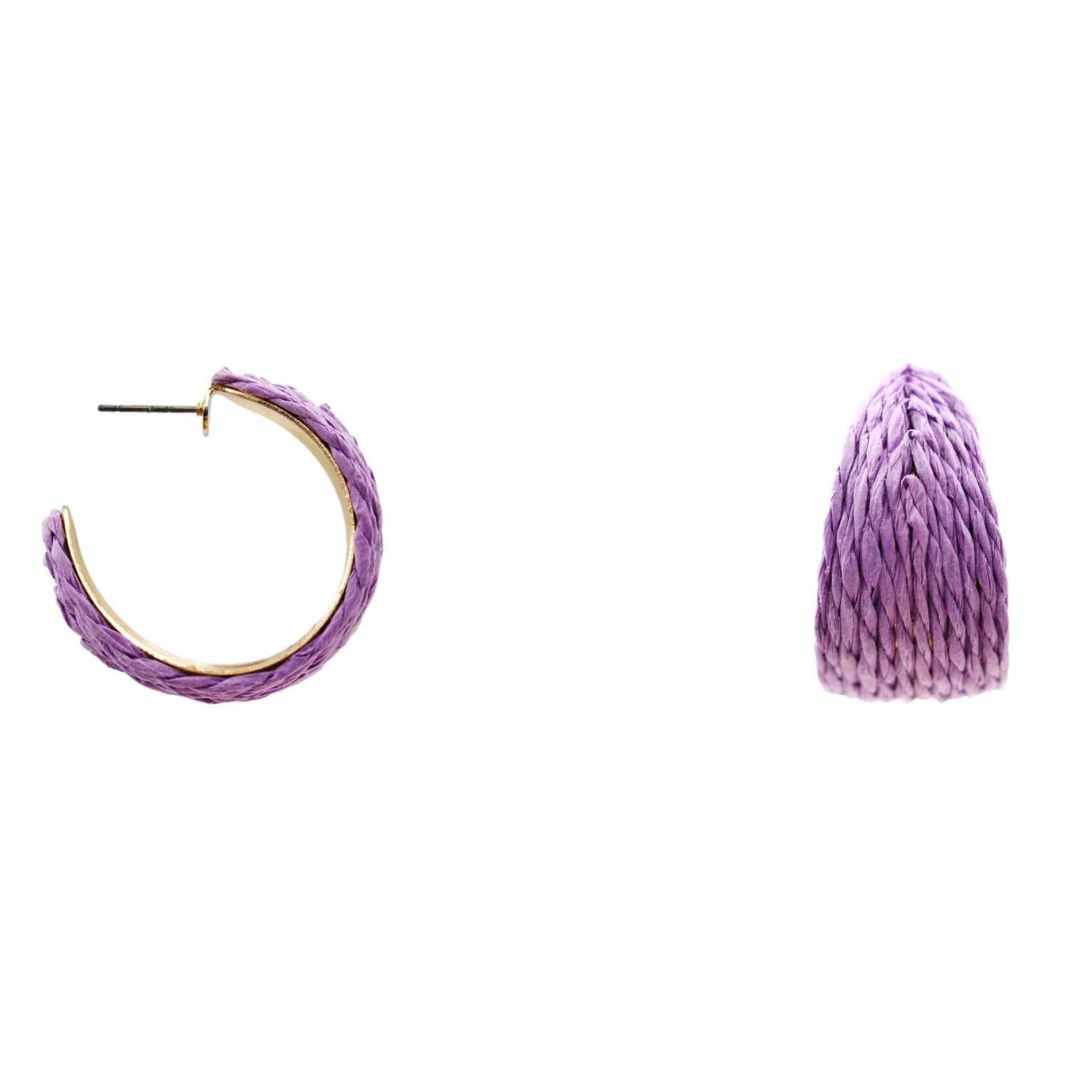 Raffia Hoop - Lavender