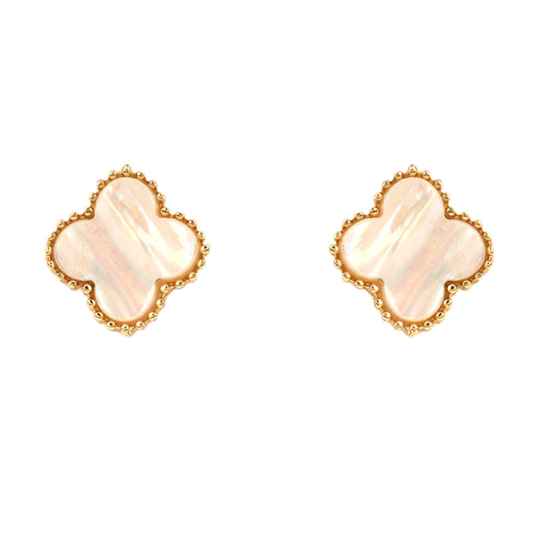 Clover Post Earring - Mother of Pearl