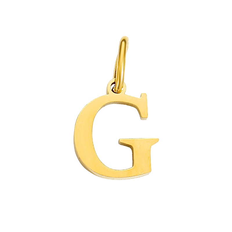 Gold Initial Charm - G