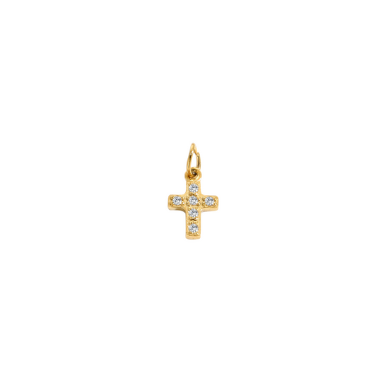 CZ Cross Charm