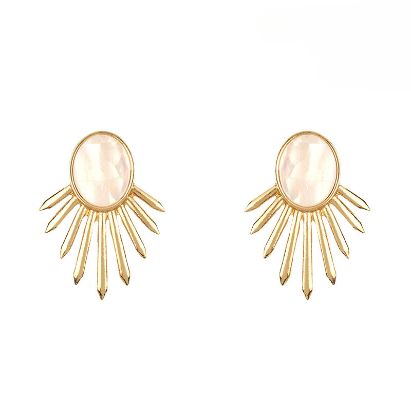 Burst Earring - Mother of Pearl