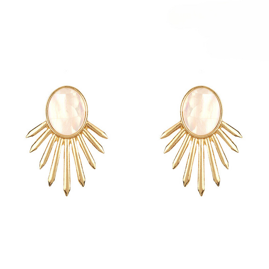 Burst Earring - Mother of Pearl