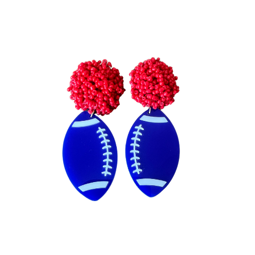 Acrylic Football - Blue/Red