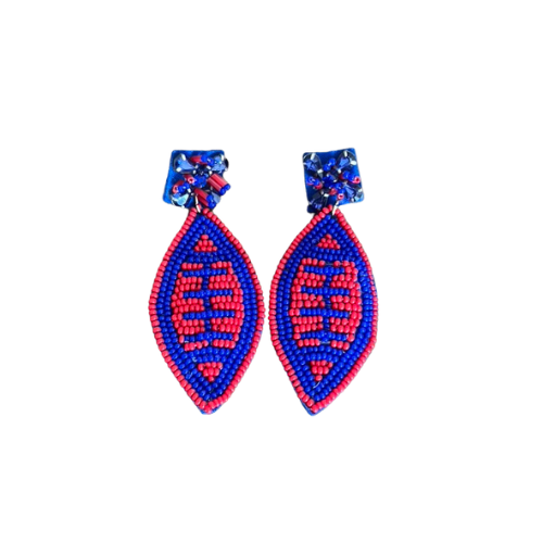 Beaded Red/Blue Football